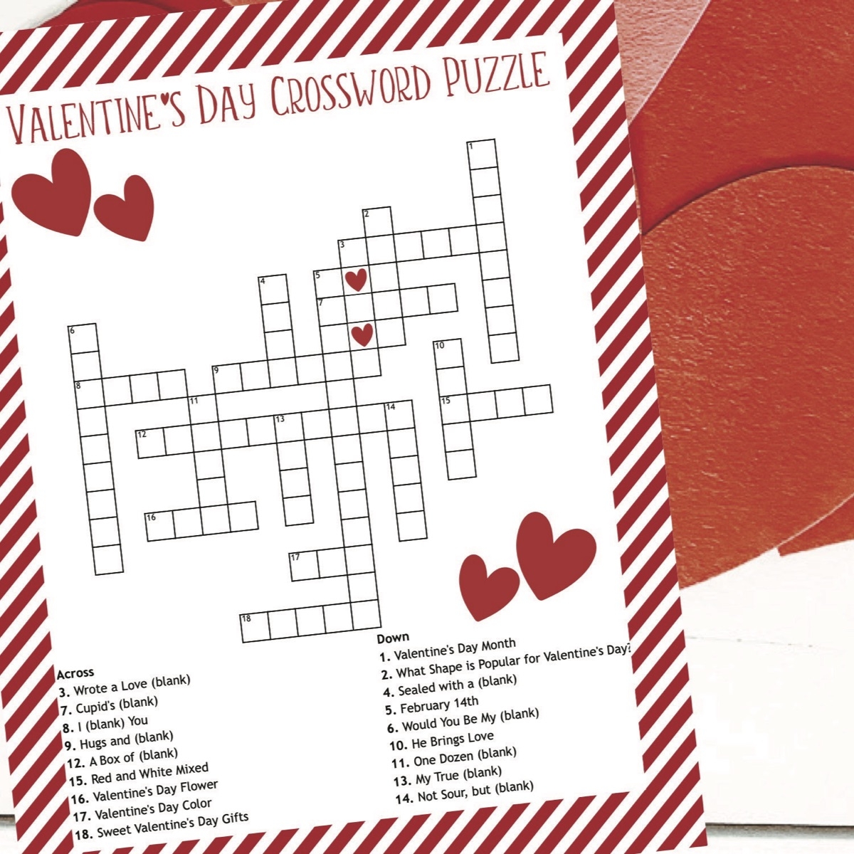 valentine s day crossword puzzle everyday party magazine valentine s day crossword puzzle everyday party magazine