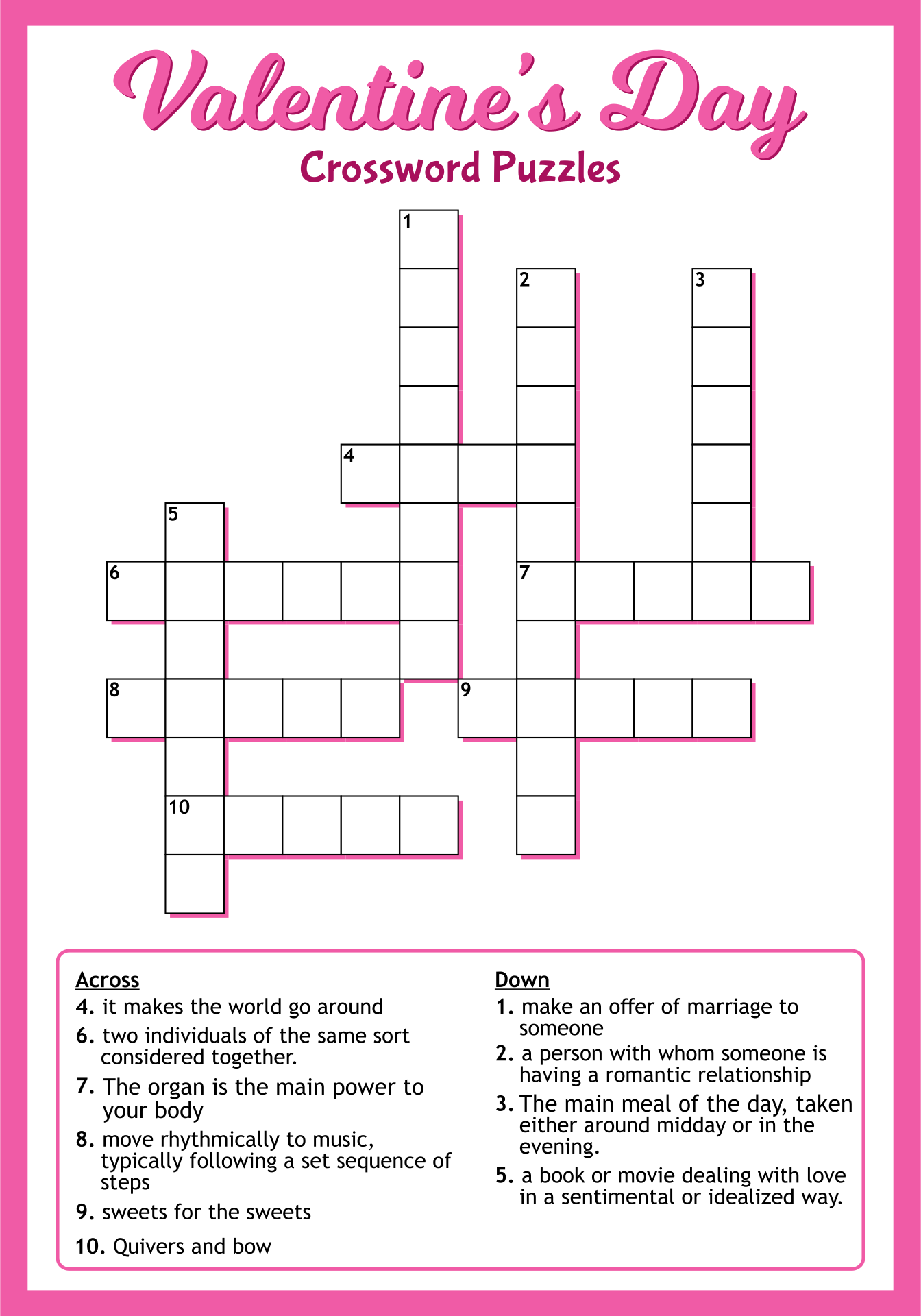 Valentine s Day Puzzles 10 Free PDF Printables Printablee Valentine s Day Puzzles 10 Free PDF Printables Printablee