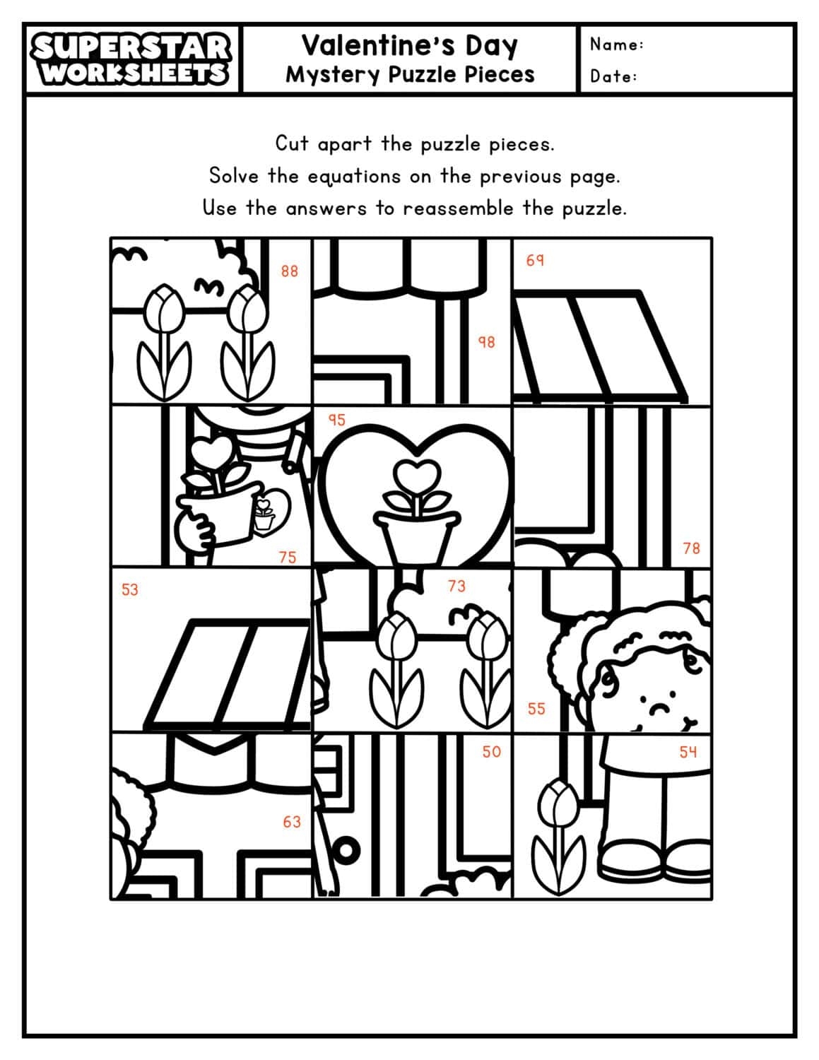 Valentine s Day Worksheets Superstar Worksheets