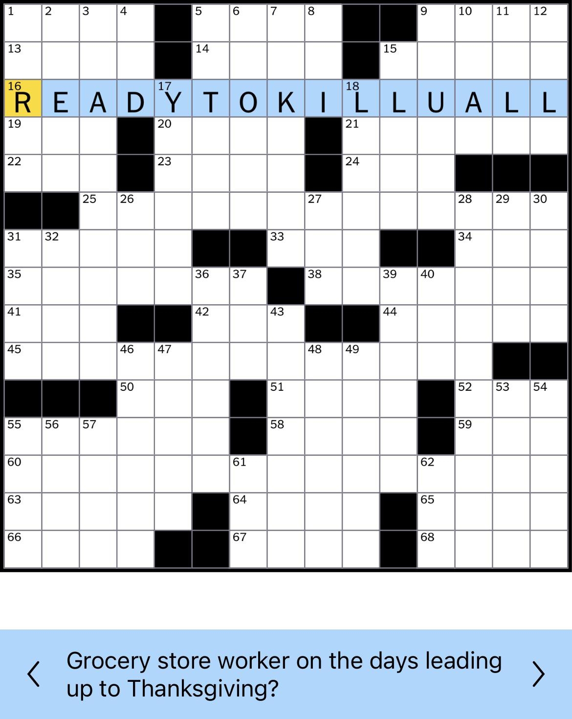 What Would Your Answer To This NYT Crossword Clue Be R tjcrew What Would Your Answer To This NYT Crossword Clue Be R tjcrew