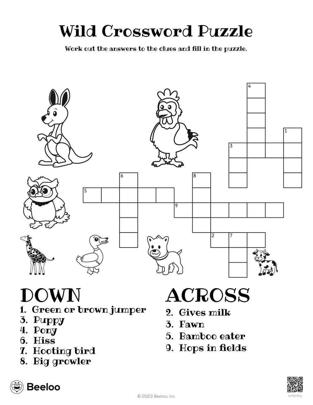 Free Printable Bird Crossword Puzzle Free Printable Bird Crossword Puzzle