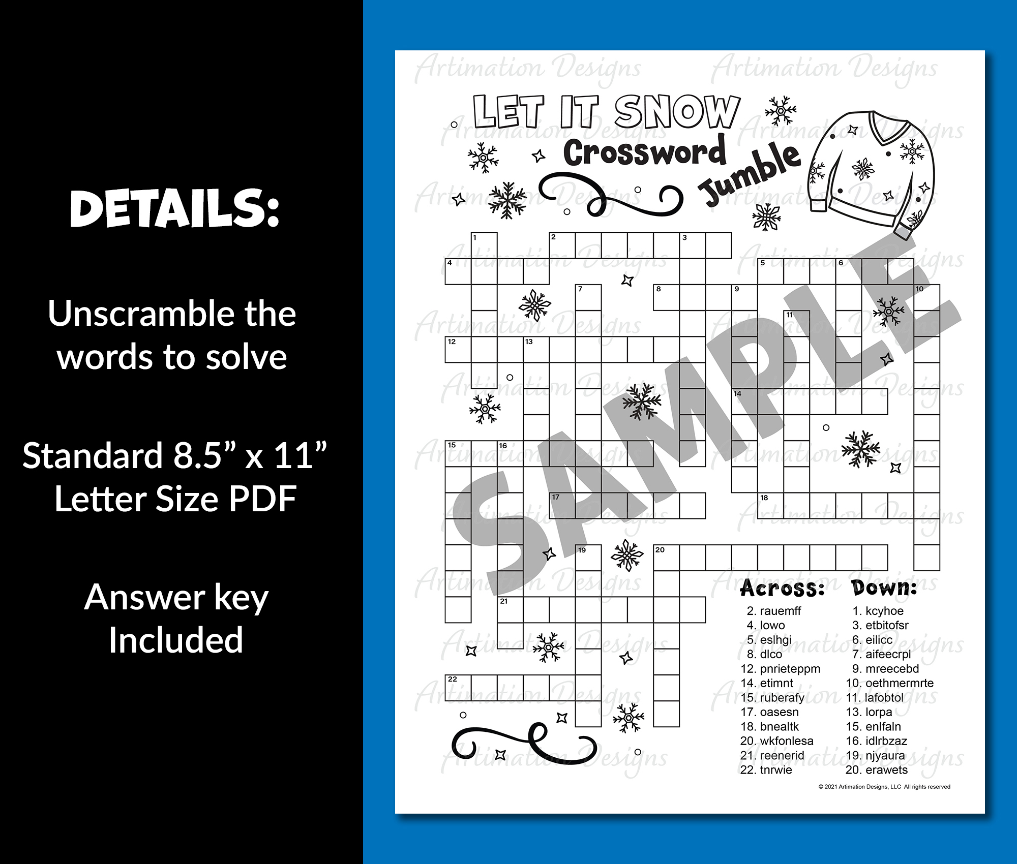Winter Crossword Jumble Puzzle Word Scramble Word Unscramble Winter Vocabulary Made By Teachers Winter Crossword Jumble Puzzle Word Scramble Word Unscramble Winter Vocabulary Made By Teachers