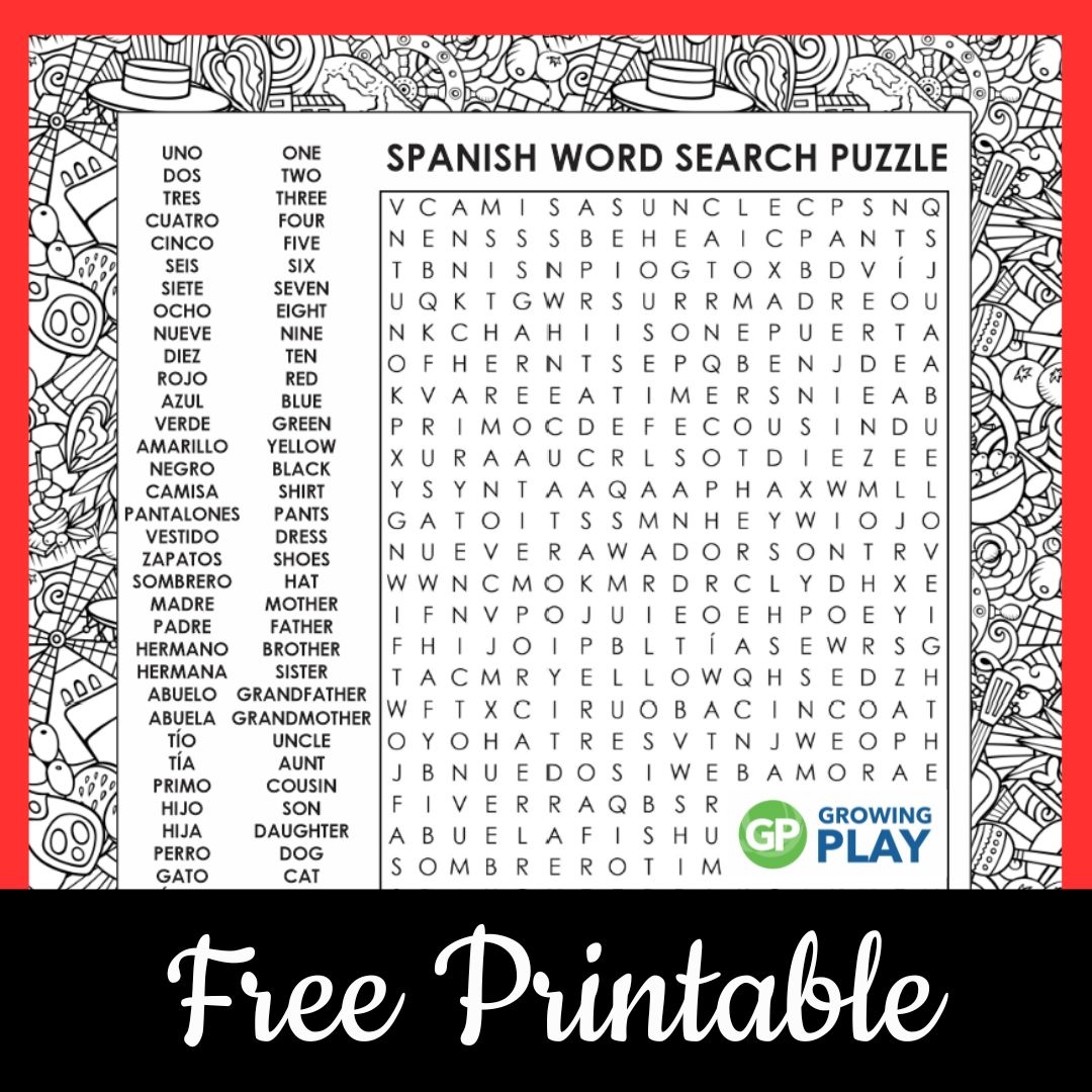 Free Printable Spanish Crossword Puzzles Free Printable Spanish Crossword Puzzles