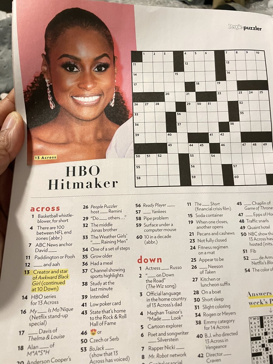 Yasmin Shiraz On X Love Opening People Mag And Seeing IssaRae On The Puzzle Page Https t co dPRs98aJfY X Yasmin Shiraz On X Love Opening People Mag And Seeing IssaRae On The Puzzle Page Https t co dPRs98aJfY X